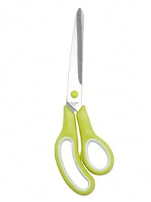 Kéo thép không gỉ chuyên nghiệp đa chức năng, tay cầm mềm thoải mái, kéo thủ công văn phòng thẳng, thích hợp cho DIY, trường học, cắt may tại nhà - màu xám cam - Xem 6