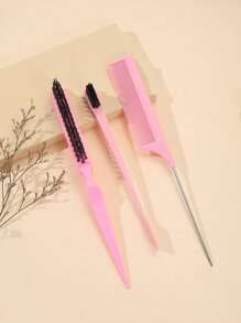 1 套发型设计三件套刷子套装发刷梳子、发刷、梳子、美发工具、理发店美发产品及配件美容旅行必需品、返校、旅行度假必需品、女士发饰