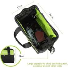 WORKPRO Oscillating Multi Tool 300W 7 Variable Speeds 3° Oscillation Angle Quick Change Blade System 17pc Accessories Kit Make It A Details Sander Cutter Scraper Grinder - BlackandGrey1 - View 7