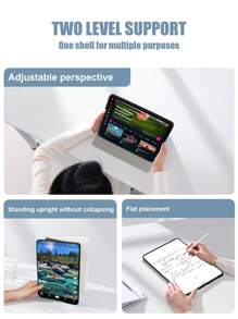 1pc Personalized Customized Letter Plaid Protective White Tablet PU Leather Case Compatible With IPad Pro 13, IPad Air 13 Models - White - View 6