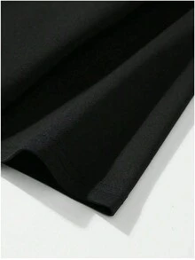 Customizable Women Short T-Shirt, Personalize With Photo, For Valentine's Day, Uniform, Company Logo, Name, Pet Photo, Family Photo, Your Exclusive T-Shirt, Anything Can Be Customized - Black - View 5