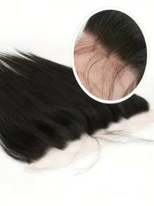 13x4 蕾丝前额直发人发 1 件/包 预拔透明蕾丝前额人发 未加工巴西处女人发蕾丝前额 自然色