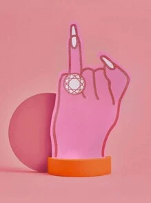 1pc Bachelorette Party Decoration Foam Finger Ring, Engagement Bride Bridesmaid Gift, Wedding Shower Prop, Foam Finger Sleeve