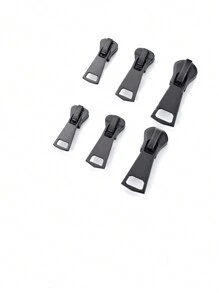 6 Stück/Set (Größe 3, 5, 8) Universal Reißverschluss Reparatur Set aus Zinklegierung, beinhaltet Reißverschluss Zugteile und Haken, Metall Reißverschluss Ersatzset, geeignet für Jacken, Taschen und Kleidung - Verschiedenfarbig - Übersicht 9