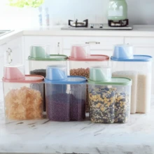 Set De Contenedores De Plástico Para Cereales Alimentos Jabon - Pack 3 Grandes - Ver 5