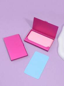 Business Card Holder Metal Business Card Case Pocket Simple Credit Card Holder Card Box Business Aluminum Alloy Business Card Case Portable Portable Carry Credit Card Case Color Metal Small Business Card Holder For Women Wallet Mini Wallet Purse Wallet Card Wallet