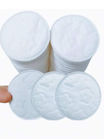 100片/包一次性压花无油卸妆棉垫，节水又亲肤