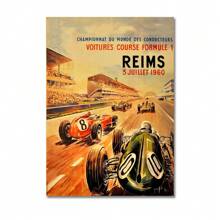 1pc Wall Arts Posters Vintage Car Races Monaco Prix F1 Racing Poster Canvas Painting Grand Prix Edition Racing Wall Art Pictures Home Decor Frameless - Multicolor - View 61