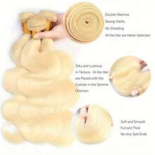 Human Hair Body Wave Bundles 613 Blonde Brazilian Virgin Human Hair 1/3 Bundles Human Hair Body Wave 613 Hair Extensions For Women