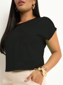 Basic Cropped Modeling With Perfect Fit Factory Price Get Yours Now - Black - View 5