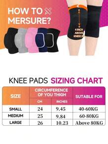 1 对运动护膝，防滑泡沫垫护膝，透气，适合跳舞、滑冰、足球、篮球、排球，保暖防护运动护膝，男女皆宜 - 彩色 - 查看 2