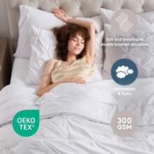 Queen Comforter Set, 7pc Bed In A Bag, Pleated Bedding Comforter Sets Queen, Gray/Silver - 5-white - View 3