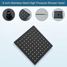 Shower Faucet Set With Tub Spout Matte Black Shower Tub Faucet Kit Shower Trim System Wall Mounted Bathtub Shower Fixtures With 8/10/12 Inches Rain Shower Head Handheld Spray Bath Tub And Valve - Matte Black - View 2