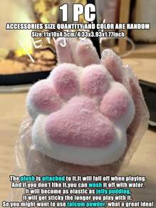 1/6/12个装巨型可爱猫/熊掌造型软萌减压玩具，捏捏乐，解压玩具，柔软可爱，便携式捏捏乐，办公减压玩具，儿童礼物，儿童玩具，女孩玩具，男孩玩具，感官玩具，女孩礼物，儿童派对礼品，女孩游戏，男孩游戏，儿童游戏，理想的节日礼物，派对礼品，礼品袋填充物，课堂奖励，派对礼品袋填充物，派对礼品袋填充玩具，生日派对礼品，复活节礼物，复活节玩具，复活节篮子礼物，趣味礼物 - 多顏色 - 查看 11