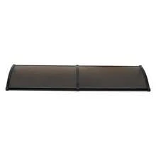 Futchoy 200*60 cm Sonnensegel Windschutz Haustür Bogen Regenschuppen Wichtiger Schutz - Braun - Übersicht 6