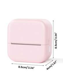 Phomemo Sticker Maker Machine - Mini Thermal Printer With 1 Roll Of Adhesive Paper (2in*21.3ft/Roll), Inkless For IPhone & Android, Portable DIY - Hồng - Xem 2