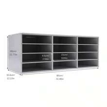 HaroldDol 12-Slot Dokumente Organizer Mail Sorter Veranstalter Desktop Dateiaufbewahrung Mail Sorter Veranstalter, Arbeitsplatte Literatur Organizer, Student Mailbox für Klassenzimmer, Desktop Bill Paper Organizer für Büro Haus Schule - 1 - Übersicht 4