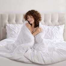 Queen Comforter Set, 7pc Bed In A Bag, Pleated Bedding Comforter Sets Queen, Gray/Silver - 5-white - View 8