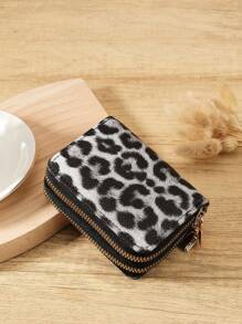Fashion Personalized Double Zipper Multiple Color Selection Versatile Coin Wallet Leopard Print Graphic Multi-Card Card Organizer For Storage Cards Fashion Modern For Anniversary For Christmas On Valentine Day For Birthday Gift For Gift For Couple For Girls For Lady For Female Bag School Supplies For School Dorm Room & Back To School Card Holder Wallet Business Card Holder Credit Card Holder Women For Women Wallet Mini Wallet Purse Wallet Card Wallet