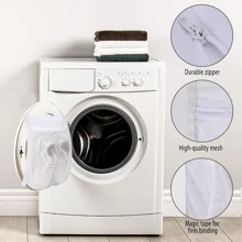 Dispensador de jabón, cepillos de limpieza para zapatos, bolsas de lavandería, bolsas de red para secar y lavar zapatillas, bolsas de malla grandes con cierre y correa para el lavado de zapatos y zapatillas, red de malla para la mayoría de las puertas de las secadoras