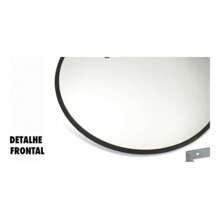 CONVEX MIRROR 40CM RUBBER FINISH USE IN RECEPTION GARAGE CORRIDORS SHOPS - Black - View 7