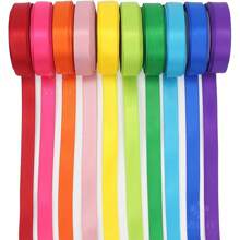 1PC Rainbow Satin Ribbon Fabric Satin Ribbon Rainbow Ribbon Set 1 Inch X 25 Yards Thin Satin Ribbon Rainbow Color For Crafts Bows Gift Wrapping Wedding Decoration And DIY Handmade - Multicolor - View 5