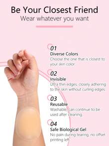 QTEEN TIME Women's Reusable Waterproof Nipple Patches, Women's Underwear Women's Comfortable Bra Set, Invisible Self-Adhesive Nipple Patches, Valentine's Day