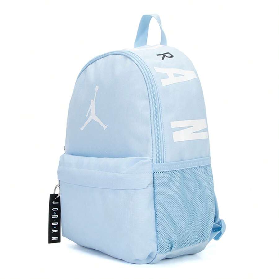 Nike Mochila unisex, bolsa de ordenador de gran capacidad, bolsa deportiva, mochila escolar - azul claro/blanco - Ver 1