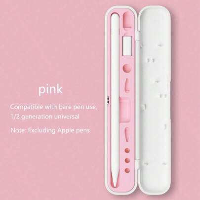1pc Storage Box Compatible With Apple Pencil 1/2 With Cap, Tip Cover, Adapter, Case (Pen And Accessories Not Included)