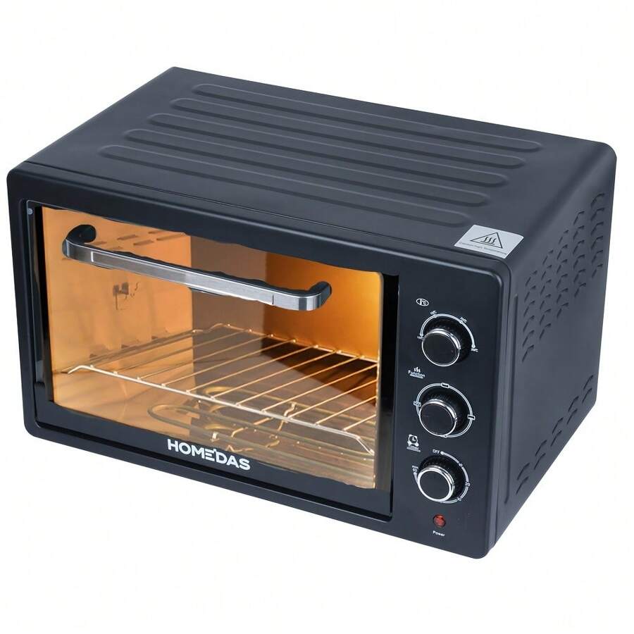 3-In-1 Air Fryer, Toaster Oven Combo With Digital Controls - Stainless Steel, 1600W, 6-Slice Capacity - Includes Rotisserie, Convection, And Dehydration Accessories - 美規A型插(110-127V) - 查看 1