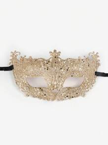 6 件/4 件/1 件优雅威尼斯化妆舞会面具，闪光半脸面具，文艺复兴风格 - 适合表演、角色扮演和万圣节派对 - 彩色 - 查看 14