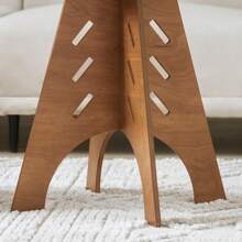 SoBuy HFBT01-BR, Round Side Table Coffee Table Sofa Side Table Bedside Table Nightstand In Mortise And Tenon Structure, H55 X Φ46.5cm, Brown - Brown - View 7