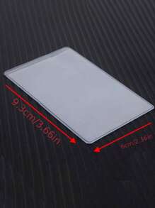 Transparent PVC Waterproof Medical/Credit Card Business/Social Security Card Protector - Transparent Vinyl Plastic Card Holder, Suitable For Insurance Card, Social Security Card, Metro Card, Driver's License Or Credit Card, Unisex Card Wallet - Clear - View 5