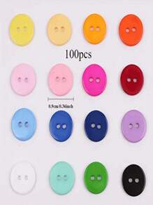 50-Pack Premium Resin Buttons - 7.5mm To 25mm Assorted Sizes, Colorful Two-Hole Plastic Buttons For DIY Crafts, Sewing, Shirts, Suits - White, Red, Black, Beige - For Crafters & DIY Enthusiasts - Perfect Gift For Sewing Lovers