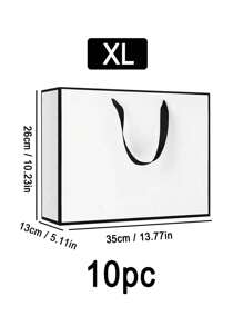 1 件礼品袋、节日礼品袋、服装包装袋、圣诞节情人节 - 白色 - 查看 19