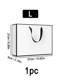 1 件礼品袋、节日礼品袋、服装包装袋、圣诞节情人节 - 白色 - 查看 12