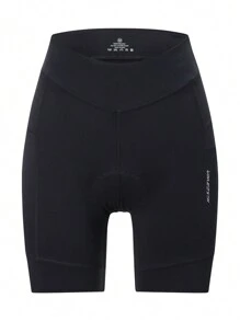 HISERWA Women's Cycling Shorts With Pockets, Shock-Absorbing Silicone Foam Padding, Breathable, High Stretch, Butt-Lifting