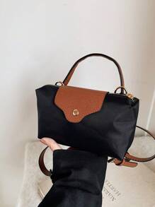 1 pieza Bolso de mano de moda pequeño y cuadrado, bolso de hombro y bandolera versátil y de moda para mujer, monedero mini de unicolor, cabe teléfono, monedas, lápiz labial, uso diario, ir al trabajo