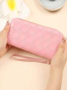 Card Holder Wallet Credit Card Case - Double Layer Women Clutch - Evening Bag - Large Capacity - Solid Color Multi Card Women Wallet - Multifunctional Zipper Quilted Wallet With Strap - Portable Card Holder Coin Purse - Phone Pouch Handbag Gift For Girlfriend Wife Birthday Organized Daily Use For Women Wallet Purse Wallet Long Wallet