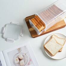 13*6*4.5 Inch Bread And Toast Storage Box, Fresh-Keeping Box, Suitable For Bread And Toast Storage, Sealed Cans