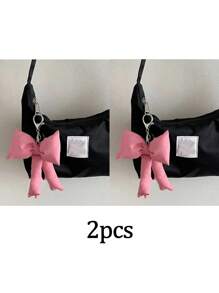 Ins 小众可爱蝴蝶结钥匙扣，高端手感包包挂件，少女心背包装饰，轻巧方便携带易于悬挂，可轻松挂在车钥匙、手袋、背包、钱包等物品上，适合约会、婚礼、购物、办公室、汽车、家居等任何场合，是生日、节日或聚会时送给朋友、妻子、家人、同学、女士和女孩的理想礼物选择 - 彩色 - 查看 20