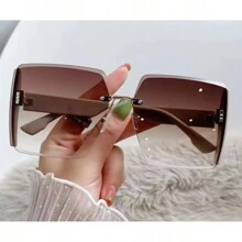 Ochelari de soare noi pentru femei, cu design auriu strălucitor pe ambele părți, model 2024, la modă și personalizabili, potriviți pentru viața de zi cu zi, alpinism, drumeții, călătorii, plajă și efect de umbrelă pentru vacanța de vară la plajă, în aer liber, călătorii