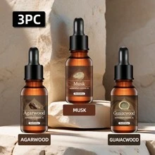 1pc/3pcs Wooden Aromatherapy Essential Oil Sets, Gift Gift Set Diffuser Candle Holder Refill Liquid, Home Office Car Scented Oil Humidifier Gifts Birthday Graduation