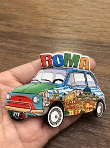 1 pezzo Calamita decorativa per frigorifero con il simbolo di Roma, Italia, souvenir 3D per decorazione domestica, articoli scolastici, ritorno a scuola