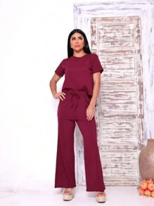 Women's Set - Burgundy - View 1