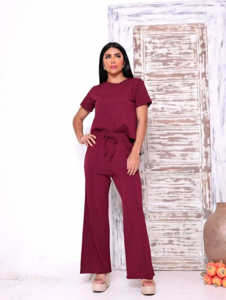 Women's Set - Burgundy - View 1