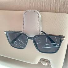 Étui à lunettes multifonctionnel pour voiture, clip magnétique pour lunettes de soleil, clip pour ticket