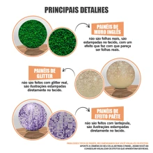 Felicita Round Party Panel 50x50cm 3D Sublimated Fabric Easter - FRDP-272 - Xem 4