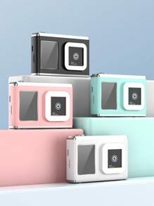 1 Pc 64 Million Pixels Digital Camera 2.4-Inch HD Screen, 8-Variable Zoom, HD Dual-Lens CCD Card Camera With Front Selfie Mirror, Including 32G Memory Card + Card Reader - Camera + Card Reader + 32G Memory Card - View 3