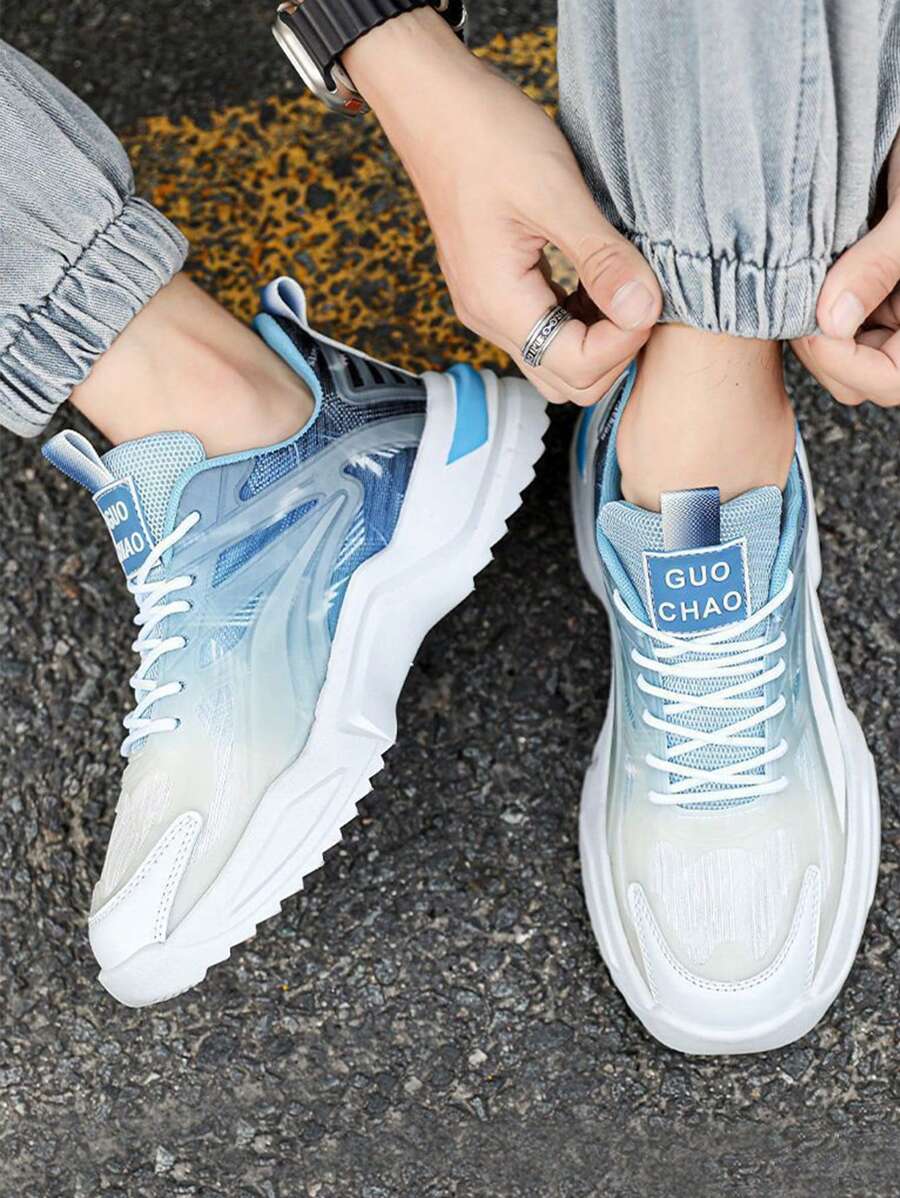 Men's Tennis Shoes, Men's Training Tennis Shoes, Industrial Light Work Shoes, Non-Slip Running Shoes For Partying, Going To Work, Running, Climbing, Playing Tennis And Everyday Wear - 藍色 - 查看 1